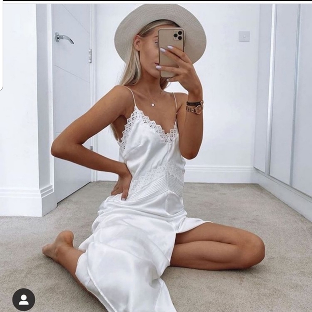 🎈LAST ONE! Zara Satin effect slip dress - Picture 5 of 15